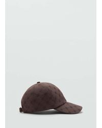 Mango - Cap With Printed Logo - Lyst