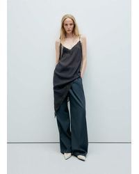 Mango - Asymmetric Lace Camisole Top - Lyst