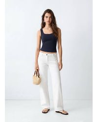 MANGO TEEN - Square-Neck Strappy Top - Lyst