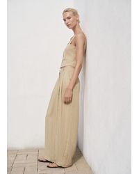 Mango - Straight Mid-Rise Suit Trousers - Lyst