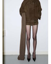 Mango - 100% Cashmere Knitted Scarf - Lyst