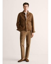 Mango - 100% Leather Jacket With Pockets - Lyst