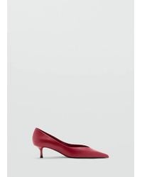 Mango - Kitten Heel Pointed Toe Shoe - Lyst