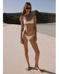 Mango - Cheeky Ruched Bikini Knickers - Lyst