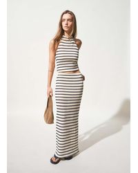 MANGO TEEN - Striped Halter-Neck Top - Lyst