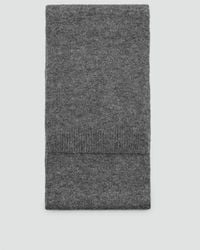 Mango - Plain Knitted Scarf - Lyst