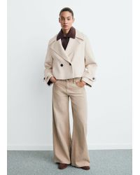 Mango - Jacke Aus Wollgemisch Mit Maxi-Reverskragen - Lyst