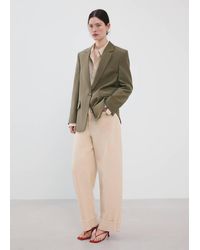 Mango - Straight Suit Jacket With Lapel Pockets - Lyst