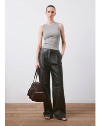 Mango - Ribbed Cotton-Blend Top - Lyst