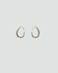Mango - Stainless Steel Hoop Earrings - Lyst