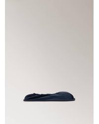 Mango - Chaussons À Bout Froncé Avec Imprimé Intérieur Bleu - Lyst
