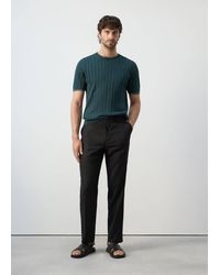 Mango - Fine Jersey 100% Cotton T-Shirt - Lyst