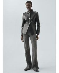 Mango - Belt Straight-Fit Trousers - Lyst