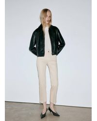 Mango - Sienna Flared Cropped Jeans - Lyst