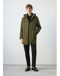 Mango - Water-Repellent Parka With Removable Hood - Lyst