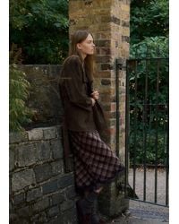Mango - Suede Jacket With Belt - Lyst