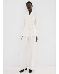 Mango - Suit Jacket With Belt - Lyst