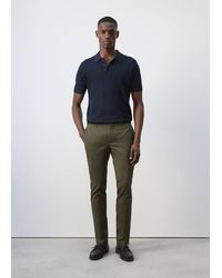 Mango - Barna Super Slim Fit Chino Twill Trousers - Lyst