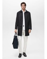 Mango - Water-Repellent Cotton Trench Coat - Lyst
