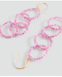 MANGO TEEN - Hoop Pendant Earrings - Lyst