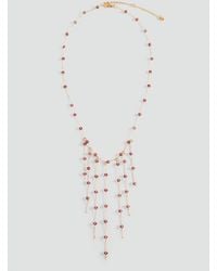 MANGO TEEN - Waterfall Bead Necklace - Lyst