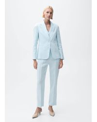 Mango - Linen Suit Jacket - Lyst