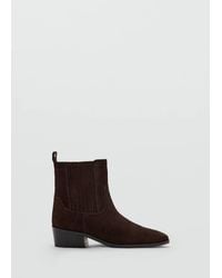 MANGO TEEN - Suede Leather Ankle Boots - Lyst