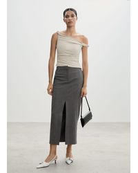 Mango - Draped Off-shoulder Top - Lyst