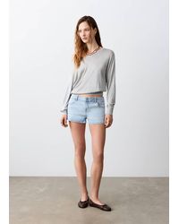 MANGO TEEN - Micro Fit Low Waist Shorts - Lyst