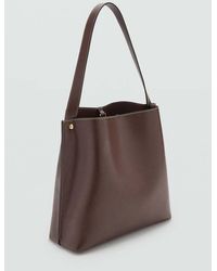 Mango - Bucket Bag With Metal Details - Lyst
