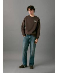 MANGO TEEN - Embroidered Cotton Sweatshirt - Lyst