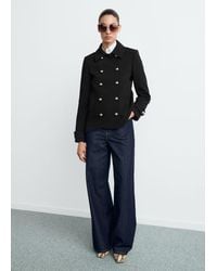 Mango - Double-Breasted Jacket With Lapels - Lyst