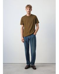 Mango - Slim Fit T-Shirt 180Gsm - Lyst