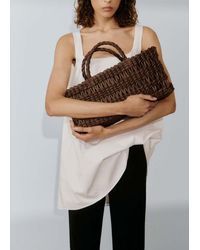Mango - Borsa Tote Media - Lyst