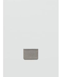 Mango - Croc-Effect Card Holder - Lyst