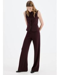 Mango - Straight Low-Rise Suit Trousers - Lyst