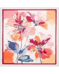 Mango - Floral Print Scarf - Lyst
