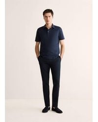 Mango - 100% Cotton Slim-Fit Polo Shirt - Lyst