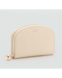 Mango - Medium Wallet With Mini-Bead Embellishment - Lyst