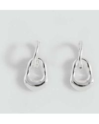 MANGO TEEN - Intertwined Hoop Earrings - Lyst