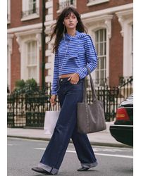 MANGO TEEN - Striped Cotton T-Shirt - Lyst