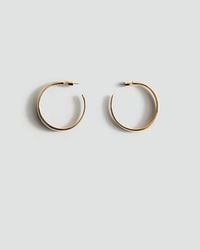 Mango - Thin Hoop Earrings - Lyst