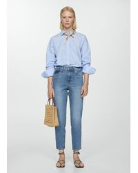 Mango - Jeans Newmom Comfort High Rise Medium - Lyst