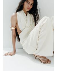 Mango - Strappy Heeled Sandals - Lyst