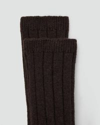 Mango - Ribbed Wool Blend Socks - Lyst