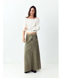 MANGO TEEN - Knitted Jumper With Neck Detail - Lyst