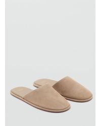 Mango - Suede Sling Back Shoes - Lyst