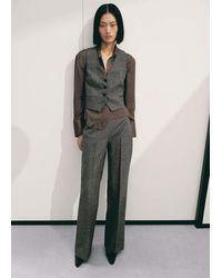 Mango - Speckled Wool Waistcoat - Lyst