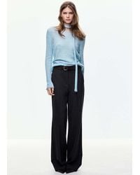 Mango - Pullover Mit U-Boot-Ausschnitt Und Schal-Detail - Lyst