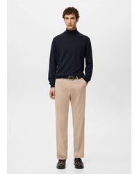 Mango - 100% Merino Wool Roll Neck Jumper - Lyst
